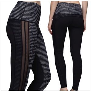 RARE LULULEMON Wunder under roll down leggings black